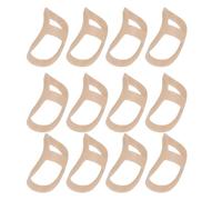 NIZUUONE 12 pezzi Fingerers Chiene Guzheng Piano Pipe Ortho pä Dische Dispositivi Staffa Stabilizzatore Board Stabilizzatore in PP Premium Leggero, Senza Respiro, Regolabile per Pratica Avanzata (L)