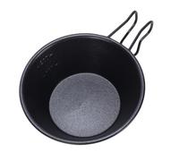 NIZUUONE Acciaio Inossidabile da 310 Ml di Ciotola da Campo con Maniglia Unica Sospesa di capacità di Design Ergonomico Marcatura Anti -Stick Rivestimento per Avventure all'aperto in Campeggio