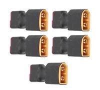 NIZUUONE Adattatore per Tappa T Femmina XT60 a Femmina, Convertitore a Batteria Solida per ESC per Auto RC, Nessun Connettore di Fili per Un Comodo Utilizzo di Auto RC, 5pcs XT60 a T Plug per Varie