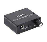 NIZUUONE Attenuatore del Suono Multifunzionale -40db -15db con Cavo di Uscita 3,5 Mm, Buona Prestazione per la Produzione Musicale, Lega di Alluminio Leggero e Portatile