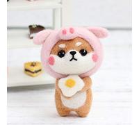 NIZUUONE Avvia -Up -up con una Borsa con Sacchetto a Foglia di Ago per il Maiale Shiba Nella Fragola di Gatto di Coniglio Shiba Ada Adattata a Bambini e Adulti (Pig, Shiba Inu)