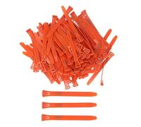 NIZUUONE Bande per Gambe di Pollo, Tag di Gambe di Identificazione del Pollo Riutilizzabili con 1-1 100 Numerati per Le Anatre di Pollo Piccioni Pollo Piccioni Pollo (Orange)