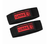 NIZUUONE DUUTI 2pcs Bande di Gamba per Biciclette Elastiche Pantaloni di Ancoraggio Durevoli per il Ciclismo Protezione Dalla Catena, /verde/rosso, 14*3,5 Cm, Adatto Alla Maggior Parte delle Persone