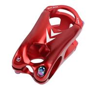 NIZUUONE Gambo della Bici Stelo Gambo Manubrio in Lega di Alluminio Cnc in Alluminio 50 Mm Ad Alta Resistenza Leggero Arrugginito con Placcatura a Vuoto per Biciclette Stradali da 28,6 Mm 31,8 (rosso)