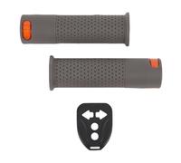 NIZUUONE Impugnatura per Manubrio con Luce di Direzione e Telecomando Wireless, Impugnature in Gomma per Monopattino Elettrico M365 con Indicatori di Direzione Ad Alta luminosità (Grey)