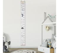 NIZUUONE Kids Height Ruler Wall Adesivo Crescita del Diagramma Misura di Altezza per il Bambino con Design a Doppia Scala Facile da Installare e Decorativi Schemi di Cartoni Animati (1)