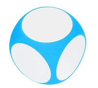 NIZUUONE Pulire i Dadi Cubici Portatili Pulibili Scrivi su Dadi a Colore Vibrante Accessorio Insegnante in Bianco (giallo (BLUE)
