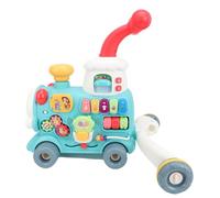 NIZUUONE Ride on Push, Walker Baby Walker Toy Toddler Walker Push Toy con Blocchi di Abbinamento in modalità Steam per Imparare Il Gioco di Gioco a Piedi
