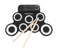 NIZUUONE Roll -up Electronic Practice Pad for Kids Portable Set con Effetti Sonori Incorporati in Silicone ABS ABS Materiale in Legno in Legno Educazione Alla Prima Infanzia