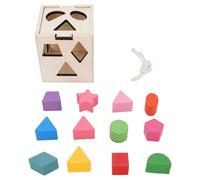 NIZUUONE Schermo di Strere a Forma di Legno 13 Fori Color Matching Toy per i più Piccoli 1+ Anno con Materiale in Legno di Pino Premium