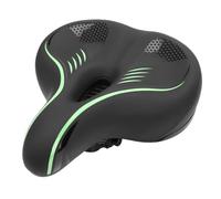 NIZUUONE Sella in Bicicletta Comoda per Uomini, Cuscino di Sedile per Bici Extra Morbido con Sfera di Ammortizzatore e Archi Memoria Traspirante Cavo per Mountain Road Elettrico (Green)