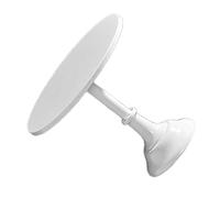 NIZUUONE Supporto per Torta in Metallo Europeo Semplice per Mostrare Supporto Rotondo per la Torta per il Matrimonio, Compleanni per il Lavaggio delle Mani con Acqua Calda (L Bianco)