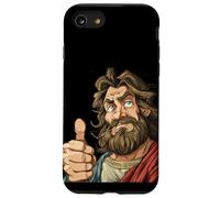Nizza Gesù comico con pollice in su per Cristi Custodia per iPhone SE (2020) / 7/8