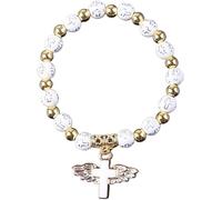 Nizza Religioso Stretch Bracciali Fascino Angelo Croce Rosario Perline Braccialetto Cattolico Ciondolo Per Le Donne Gioielli Decor Regali Personalizzati Rosario Perline Braccialetto Angelo Croce