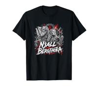 Njall e Bergthora Viking Warrior Saga Legenda Maglietta