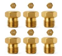 NJCXOLA 12 Pezzi Ugelli Gas Metano, Ugelli Gas Gpl, 2×0.6mm, 2×0.65mm, 2×0.7mm, 2×0.87mm, 2×0.9mm, 2×0.96mm, Ugelli gas, ugelli gpl, Ugelli e Iniettori, per Piano Cottura a Gas GPL