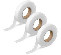 NJCXOLA 3 Pezzi Nastro Termoadesivo per Tessuti 50m Senza Cuciture Orlo Svelto Termoadesivo Forte Orlo Adesivo per Tessuti Lavabile con Metro a Nastro per Tende Orli di Jeans e Vestiti (2cm)