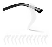 NJCXOLA 6 paia di Ferma Occhiali, Ferma Occhiali In Silicone, Antiscivolo per Occhiali cuscinetti in morbido Silicone occhiali da vista antiscivolo Gancio ferma occhiali in silicone, Grande Bianco