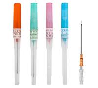 NJCXOLA ago cannula piercing,4 pezzi misti IV catetere piercing ago 14G 18G 20G 22G catetere aghi orecchio naso piercing aghi vuoti per la lingua labbro pancia capezzolo cartilagine