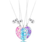 NJCXOLA Collana con cuore spezzato, collana con ciondolo magnetico