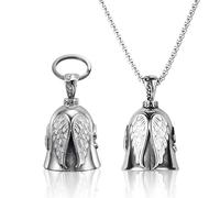 NJCXOLA Guardian Bell Portafortuna Moto, Campanella Moto Guardian Bell, Portachiavi Guardian Bell, Angelo Custode Campanella Accessori, per Auto Elettriche, Moto, Biciclette