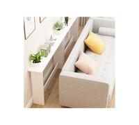 NJDQFA Consolle, tavolino da Divano Alto 65 cm, consolle con Struttura e Traverse rinforzate, Adatta per Soggiorno, Camera da Letto e Ufficio,Bianca,120 * 15cm/47.2 * 5.9″
