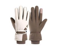 NJDQFA Guanti da Sci Uomo Donna, Guanti Invernali Termici, Impermeabili, per Il Tempo Freddo, Touchscreen, Moto Invernali, Regalo di Natale, Regalo per Uomo e Donna,Marrone,One Size