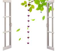 Njidher Catene antipioggia per esterni - Catena antipioggia Sostituire le discese a tazza rosa | Strumento di drenaggio e recupero dell'acqua per discese - Casa Esterna Rifugio Giardino