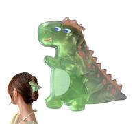 Njidher Clip per capelli acrilici, artigli acrilici,Clip di dinosauri divertenti acrilici - Strumenti di styling del copricapo non slip con per capelli forti per i viaggi domestici