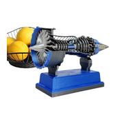Njidher Decorazione Motore Aeroplano - Modello Motore Turboventola Girevole - Decorazione Da Scrivania, Giocattolo Meccanico Scientifico Da Collezione Per Ragazzi Studenti Adulti Maschi Femmine