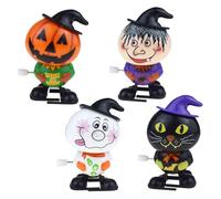 Njidher Giocattoli di Halloween per Bambini,Giocattolo da Passeggio a orologeria da 4 Pezzi per la Festa di Halloween - Gioco a orologeria di Mini Giocattolo Multifunzionale a Carica di