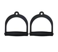 Njidher Maniglie per Cavi - ergonomici a Forma di D per la casa - 2 Pezzi Maniglie per Cavo Puleggia Fitness | per Riccioli Bicipiti e Posteriore Bande di Resistenza