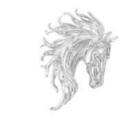 Njidher Spille da donna, design divertente con testa di cavallo, spilla a cavallo, per abbigliamento unisex, per uomini e donne, ragazze, giovani e adolescenti, moglie e marito, figlio e figlia, Se