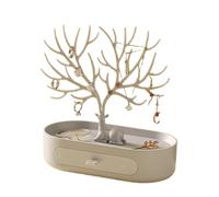 NJIEzhao Albero Porta Gioielli Espositore for collezione di orecchini Piccolo fiore Mini scaffali for profumi Repisas Camera da letto Estetica Flotante(Color 7)