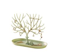 NJIEzhao Albero Porta Gioielli Espositore for collezione di orecchini Piccolo fiore Mini scaffali for profumi Repisas Camera da letto Estetica Flotante(Color 4)