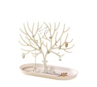 NJIEzhao Albero Porta Gioielli Espositore for collezione di orecchini Piccolo fiore Mini scaffali for profumi Repisas Camera da letto Estetica Flotante(Color 1)