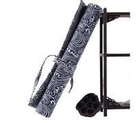 NJIEzhao Astuccio a rotolo per pennelli in tela Astucci for matite, penne a pennello Aquarelle, for calligrafia rotolante, for acquerello, in tela, semplice custodia portatile(A)