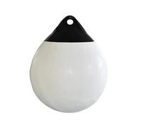 NJIEzhao Barca Parabordo Palla Parabordi for Barche in PVC for impieghi gravosi, Rotondi, con Boa di Ancoraggio, Protezione Gonfiabile, ormeggio Marina, Bianchi