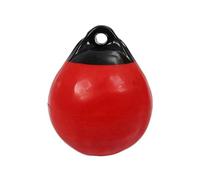 NJIEzhao Barca Parabordo Palla Parabordo for Barche ad Alta Resistenza, Rotondo, con Boa di Ancoraggio, Protezione Gonfiabile, ormeggio Marina, Rosso