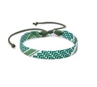 NJIEzhao Bracciale in Corda Intrecciata Bracciale geometrico a pois for uomo e donna, intreccio multicolore a mano(NS236)
