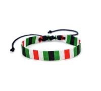NJIEzhao Bracciale in Corda Intrecciata Bracciale geometrico a pois for uomo e donna, intreccio multicolore a mano(NS240)