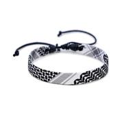 NJIEzhao Bracciale in Corda Intrecciata Bracciale geometrico a pois for uomo e donna, intreccio multicolore a mano(NS235)