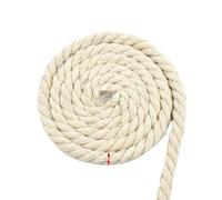NJIEzhao Cordoncino di Cotone Ritorto 2/5/10M 5-20mm Treccia Macrame Cord Corde Ritorte Filo Stringa Decorativa 3 Azioni Corda di Cotone Borsa Fai da Te(Beige-8mm,10Meters)
