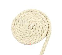 NJIEzhao Cordoncino di Cotone Ritorto 2/5/10M 5-20mm Treccia Macrame Cord Corde Ritorte Filo Stringa Decorativa 3 Azioni Corda di Cotone Borsa Fai da Te(Beige-10mm,2Meters)