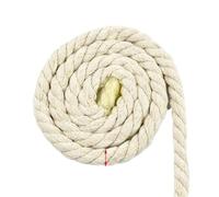 NJIEzhao Cordoncino di Cotone Ritorto 2/5/10M 5-20mm Treccia Macrame Cord Corde Ritorte Filo Stringa Decorativa 3 Azioni Corda di Cotone Borsa Fai da Te(Beige-12mm,5Meters)