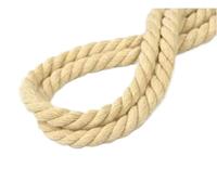 NJIEzhao Cordoncino di Cotone Ritorto Corda di Cotone da 5-20 mm 3 Corde Intrecciate for Tessuti Domestici Decorazione Artigianale Cavo 10 Metri(Color 1,12mmX10M)