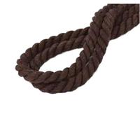 NJIEzhao Cordoncino di Cotone Ritorto Corda di Cotone da 5-20 mm 3 Corde Intrecciate for Tessuti Domestici Decorazione Artigianale Cavo 10 Metri(Color 14,20mmX5Meters)