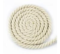 NJIEzhao Cordoncino di Cotone Ritorto Corde di Cotone Colorate da 5 Metri, 5-20 mm, 3 Parti, Cordoncino Intrecciato for Cordoncini Intrecciati for Tracolla(Beige,12mm-5Meters)