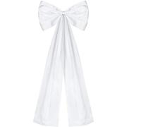 NJIEzhao Fiocchi Auto Matrimonio Grandi Fiocchi for banchi Nuziali 1 Pezzo | Con code lunghe Decorazioni for la navata nuziale Nastro di raso for addio al nubilato