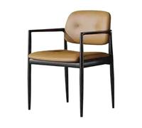 NJIEzhao Poltrona in Legno Black Walnut Ash Wood Dining Chair Modern Simple Armchair Solid Home Back Chairs(Color 2)